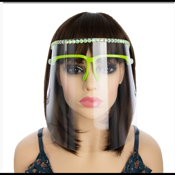 Protective Face Shield Blue Stone Reusable Glasses - Picture 6 of 9